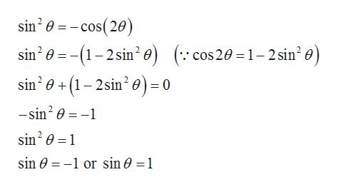 Answered: solve equation sin2theta = -cos2theta | bartleby