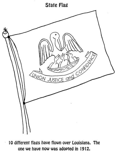 Louisiana State Flag Coloring Page - Coloring Home