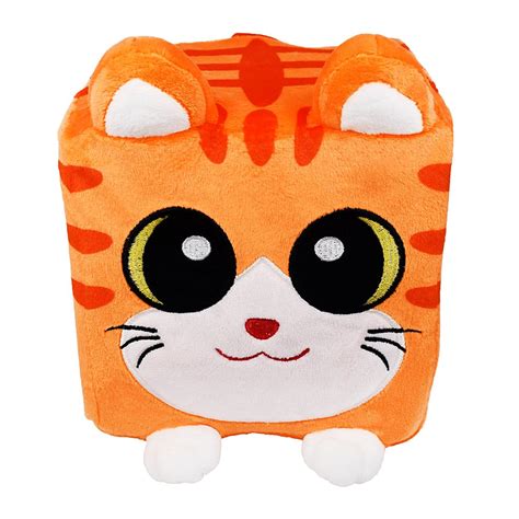 Cute Cube Cat Plush 6" (Orange Tabby) - Walmart.com - Walmart.com