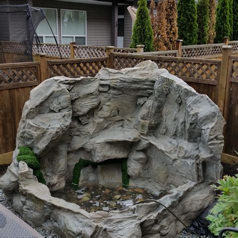 ROCKY WATERFALL | Custom Artificial Rock Waterfalls Vancouver BC Canada | Waterfalls backyard ...