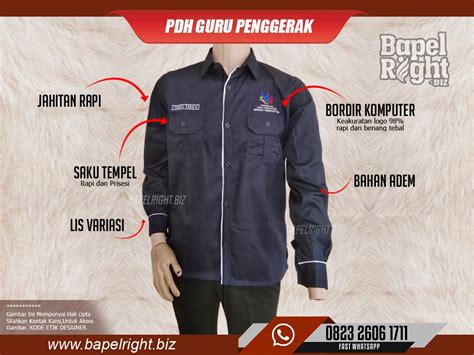 PDH Guru Penggerak | Baju Angkatan 6,7,8,9 dan 10 Gratis Ongkir