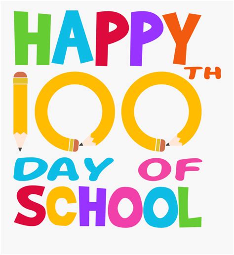 Happy 100th Day Of School , Free Transparent Clipart - ClipartKey