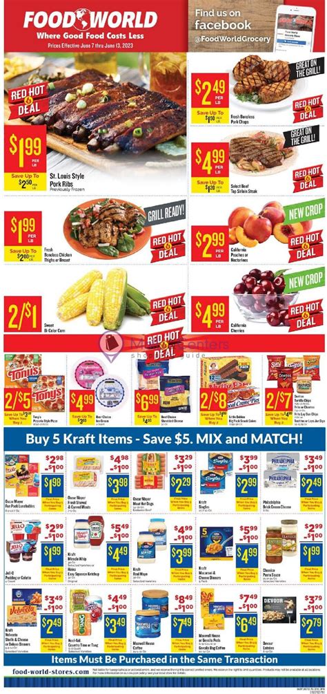 Food World Weekly ad valid from 06/07/2023 to 06/13/2023 - MallsCenters