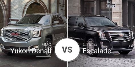 GMC Yukon Denali Vs. Cadillac Escalade: Big Hauling and Bigger Luxury