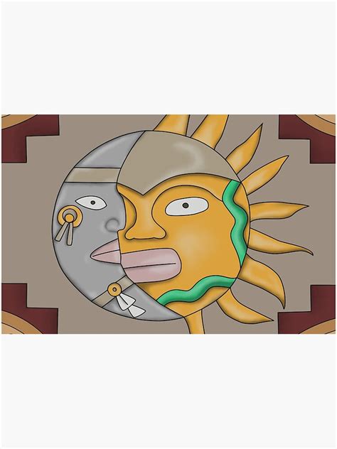 "Mayan Sun & Moon" Zipper Pouch by Mayan-God | Redbubble