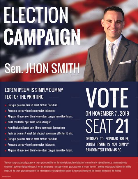 Free Political Campaign Flyer Templates Of Political Campaign Flyer ...