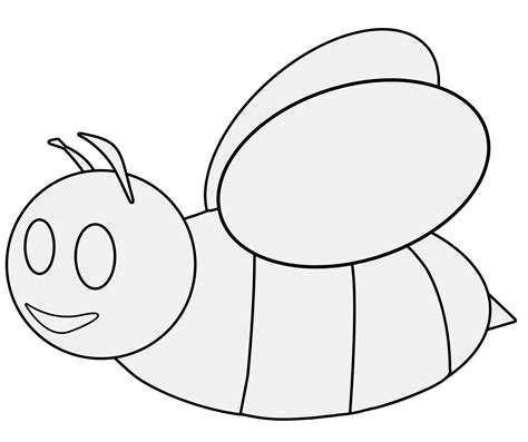 Honey Bee Outline - ClipArt Best