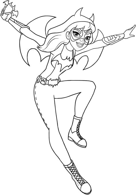 Batgirl (DC Superhero Girls) coloring page