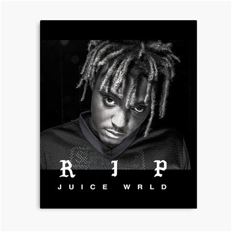 Rip Juice Wrld Juice Wrld Rip Juice Wrld Hoodie Fan Art Merch And Gear – Poster - Canvas Print ...