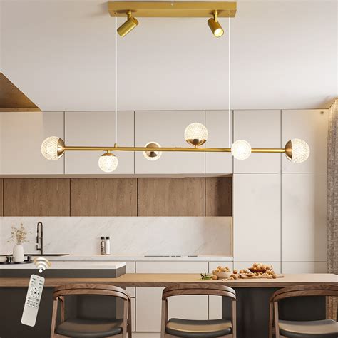 Blue Elephant 8-Light Kitchen Island Linear LED Pendant & Reviews ...