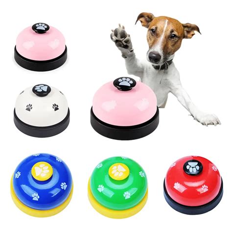 New Creative Pet Training Feeding Bell Dog Call Dinner Bell Interactive ...