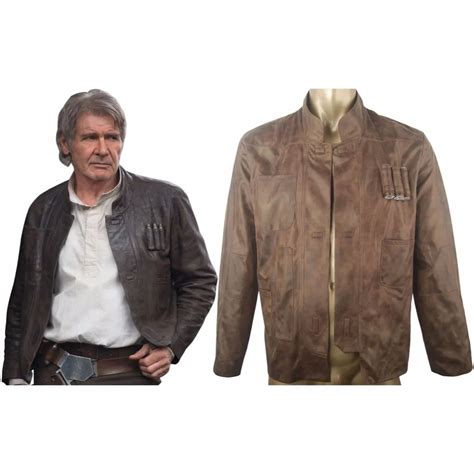 Star Wars VII 7 The Force Awakens Han Solo Jacket Coat Outfit Halloween Comic con Cosplay ...