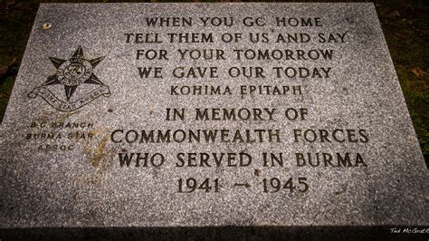 2014 - Vancouver - Kohima Epitaph | Burma Star memorial for … | Flickr