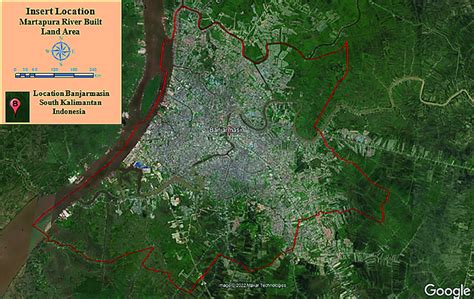 Map of Martapura River Research Location in Banjarmasin City, South... | Download Scientific Diagram