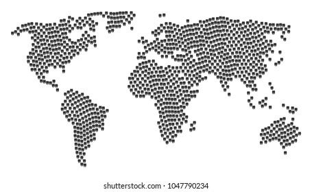 Continent Map Pattern Organized Open Book Stock Vector (Royalty Free) 1047885643 | Shutterstock