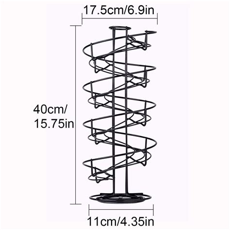 Toplife Spiral Design Metal Egg Skelter Dispenser Rack,Storage Display Rack (Black): Amazon.ca ...