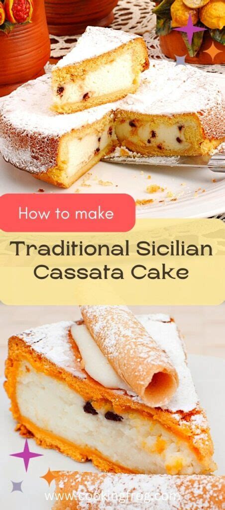 Traditional Sicilian Cassata Cake Recipe - Cooking Frog