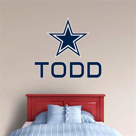 Dallas Cowboys Stacked Personalized Name Wall Decal | Shop Fathead® for ...