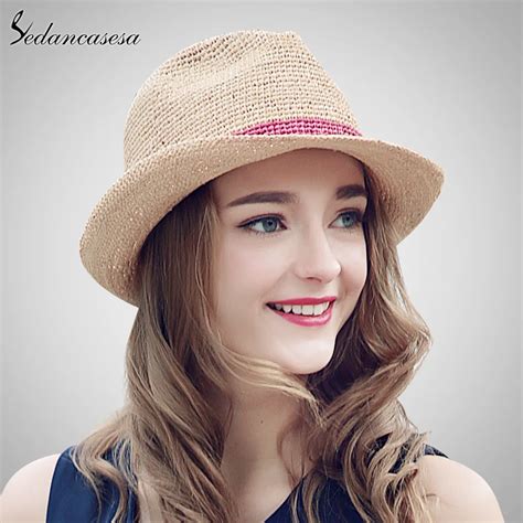 Aliexpress.com : Buy Sedancasesa Summer Hats Raffia Straw Hat for Women ...