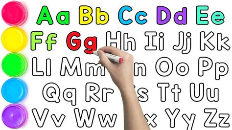 ABC for Kids A to Z | ABCDEFGHIJKLMNOPQRSTUVWXYZ | How to Draw and Paint Alphabets for Children ...