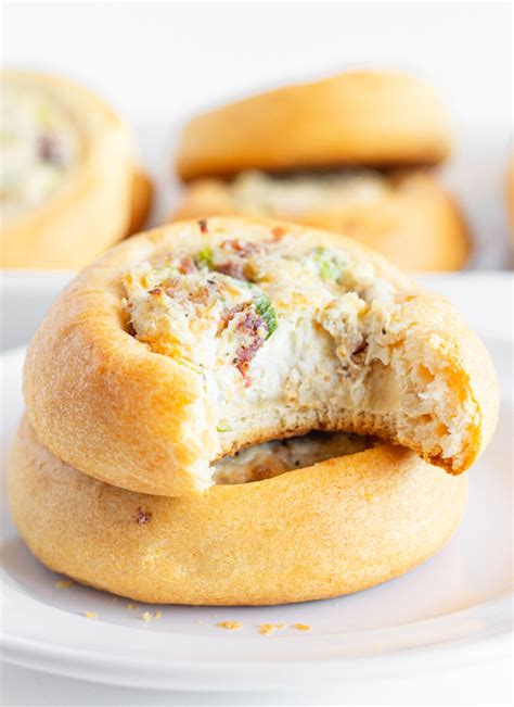 Easy Chicken Cream Cheese Crescent Rolls - Practically Homemade