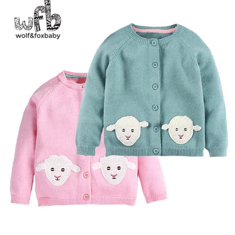 Retail 3 10 years knitted sweaters embroidery sheep baby kids children ...