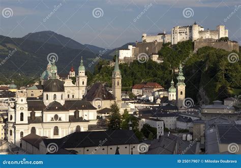 Salzburg castle stock image. Image of historical, monument - 25017907