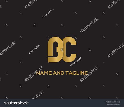 Bc Logo Design Creative Professional Trendy Stock Vector (Royalty Free ...