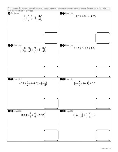 Adding and Subtracting Negative Numbers Worksheets - Worksheets Library