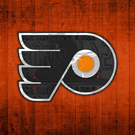 Philadelphia Flyers Hockey Team Retro Logo Vintage Recycled ...