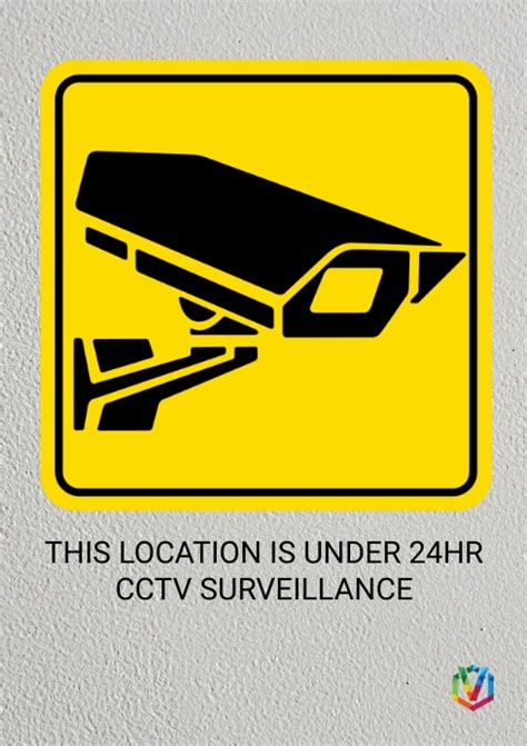 CCTV SURVEILLANCE POSTER Template | PosterMyWall