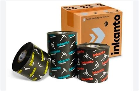 Black Wax Thermal Transfer Ribbon, Packaging Type: Roll, Size: 110mm ...