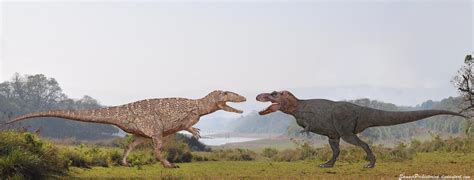 Carcharodontosaurus vs Tyrannosaurus Rex by SameerPrehistorica on ...