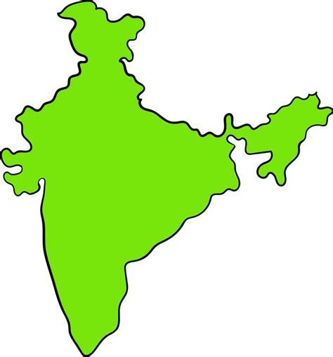 Free India Map clipart - ClipartLib