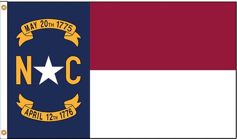 Nylglo North Carolina Flag,4x6 Ft,Nylon 143970 - Walmart.com