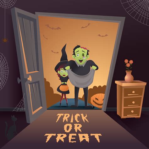 Trick or Treat Halloween Background 3426896 Vector Art at Vecteezy