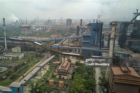 The Steel Authority of India Ltd. Rourkela Steel Plant stands in an... News Photo - Getty Images