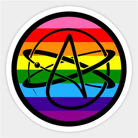 Atheist Pride Flag - Lgbt Pride - Sticker | TeePublic