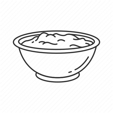 Bowl of stuffing, cranberry sause, mashed potatoes, potatoes, stuffing icon - Download on Iconfinder