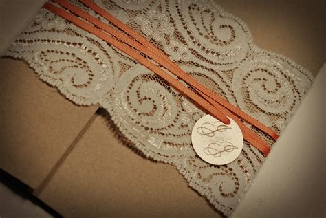 Lace/Recycled Wedding Invitations | Invitation samples for J… | Flickr