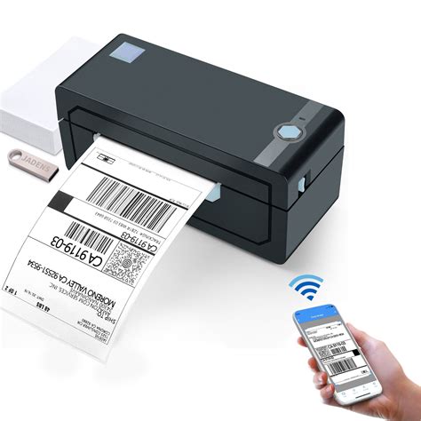 JADENS Thermal Label Printer, 4''x6'' Bluetooth Label Printer for Shipping Packages, Compatible ...