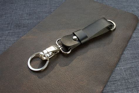 Leather Belt Clip Leather Key Clip Mens Leather Keyring - Etsy