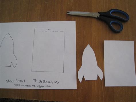 Straw Rocket with Printable Template - Teach Beside Me