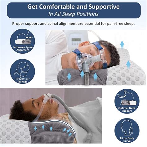 IKSTAR CPAP Pillow for Side Sleepers - Sleep Apnea Relief with Cervical ...