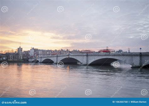 Putney Bridge, London stock photo. Image of britain - 106360768