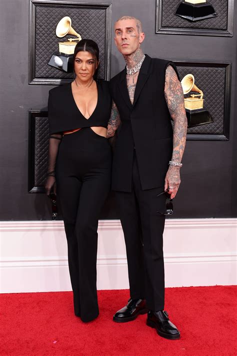 Kourtney Kardashian and Travis Barker Did Couple Style the Right Way at the Grammys | Vogue