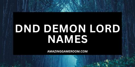 Best 250 DnD Demon Lord Names (With Meanings)