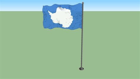 Proposed flag of Antarctica (Graham Bartram) | 3D Warehouse