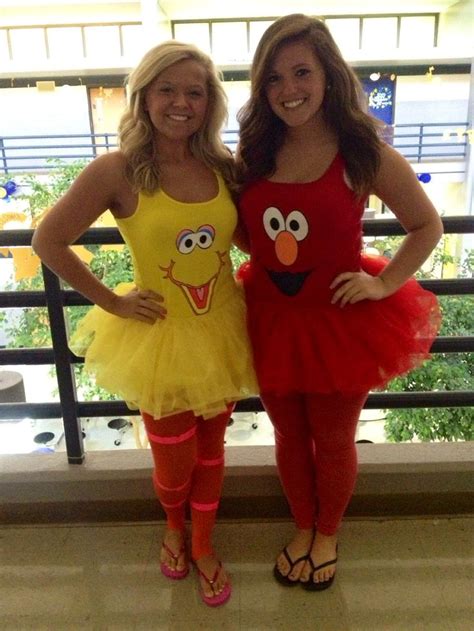 DIY Big Bird and Elmo Sesame Street | Fantasias femininas, Fantasias, Carnaval