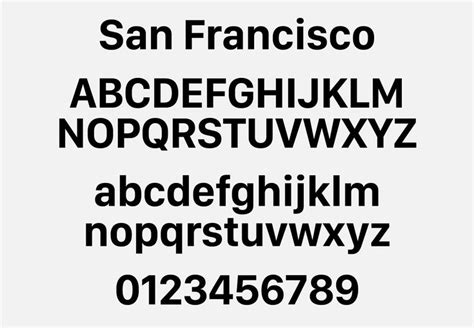 Apple releases San Francisco typeface | Typeface, Fonts, Fonts design